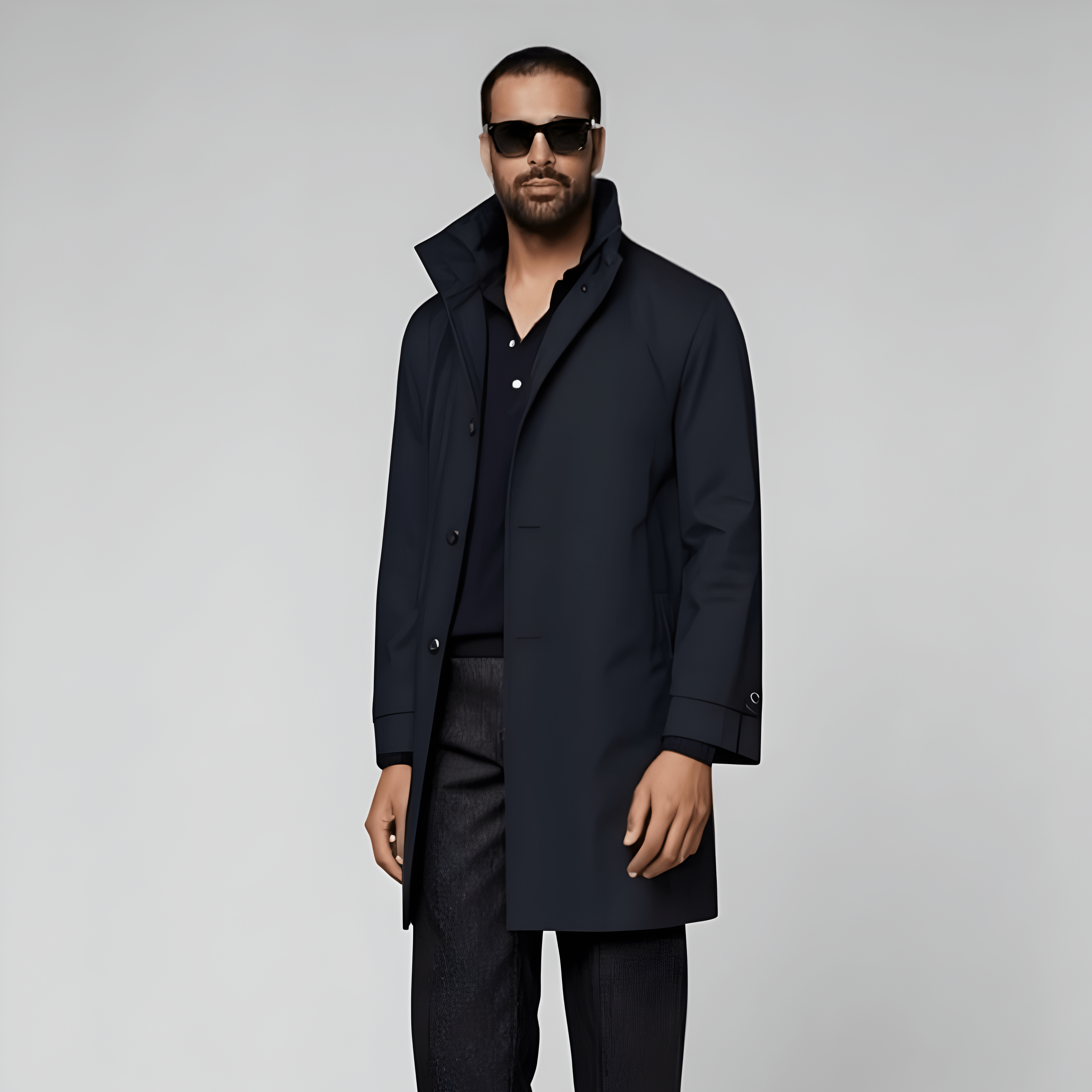 Navy Overcoat