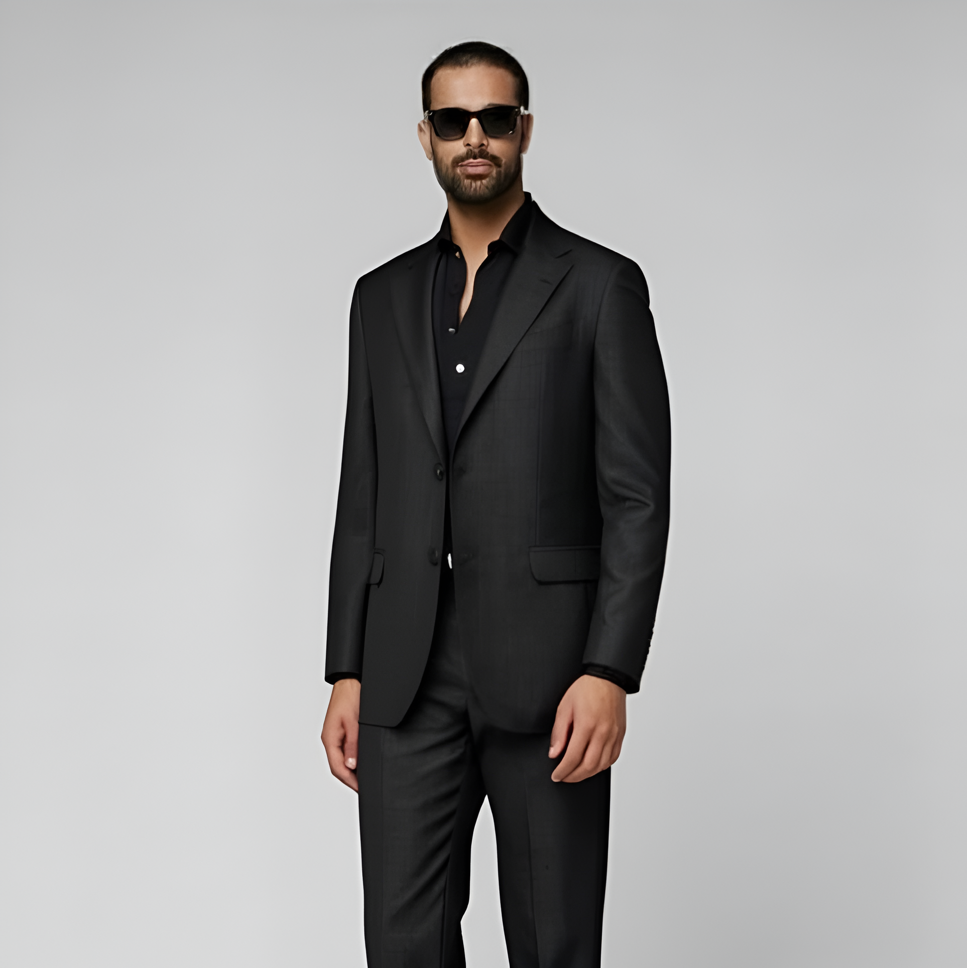 Dark Grey Tailored Fit Milano Suit