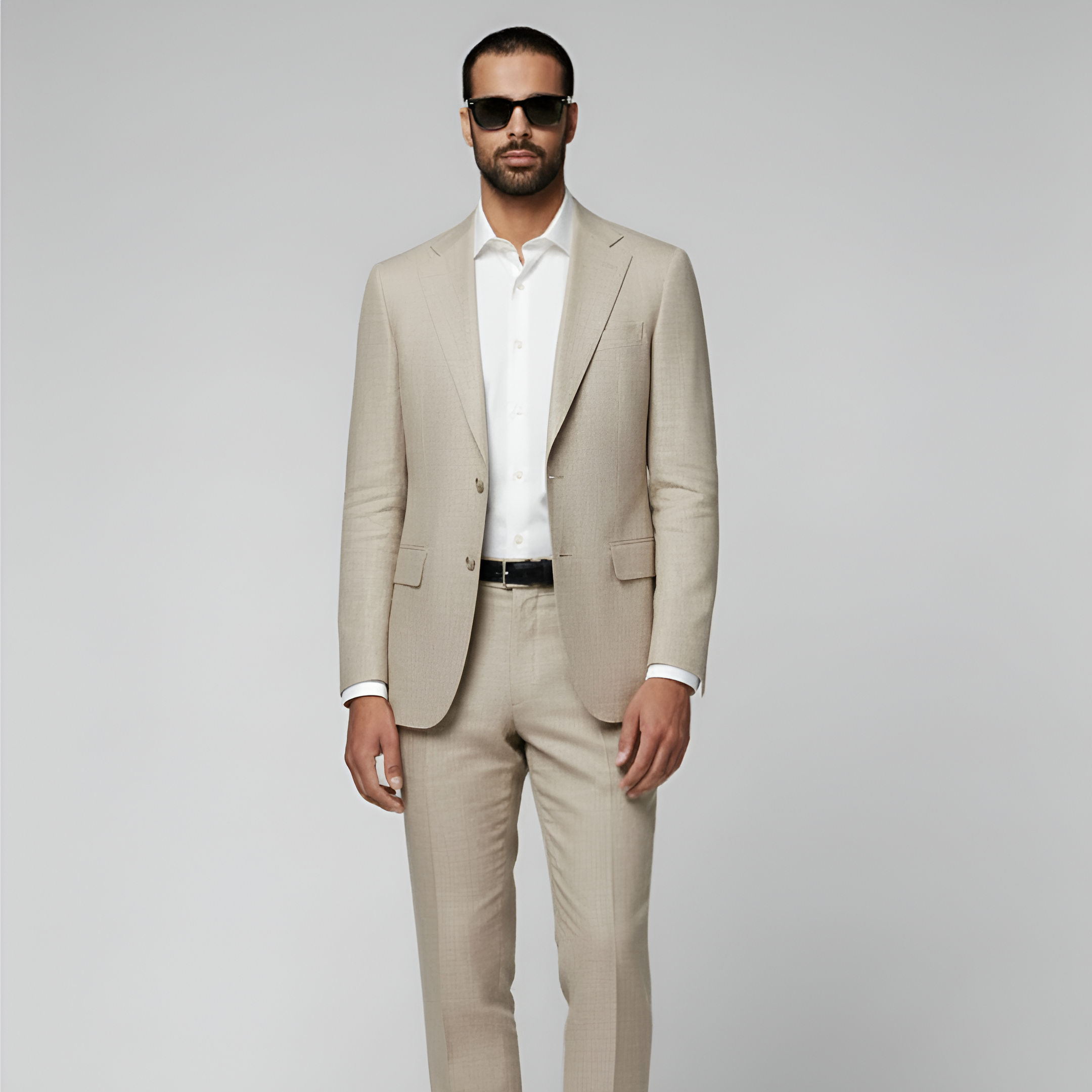 Sand Tailored Fit Havana Suit