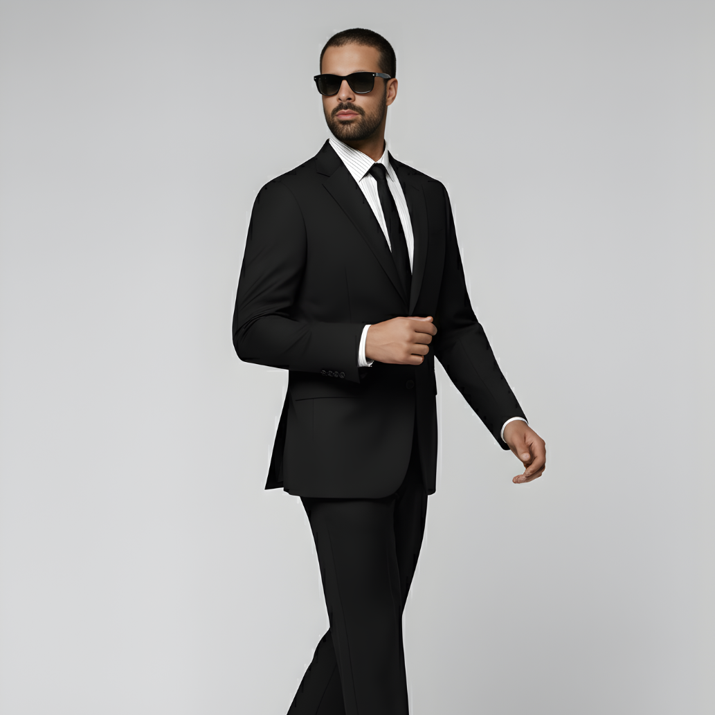 Black Perennial Tailored Fit Havana Suit