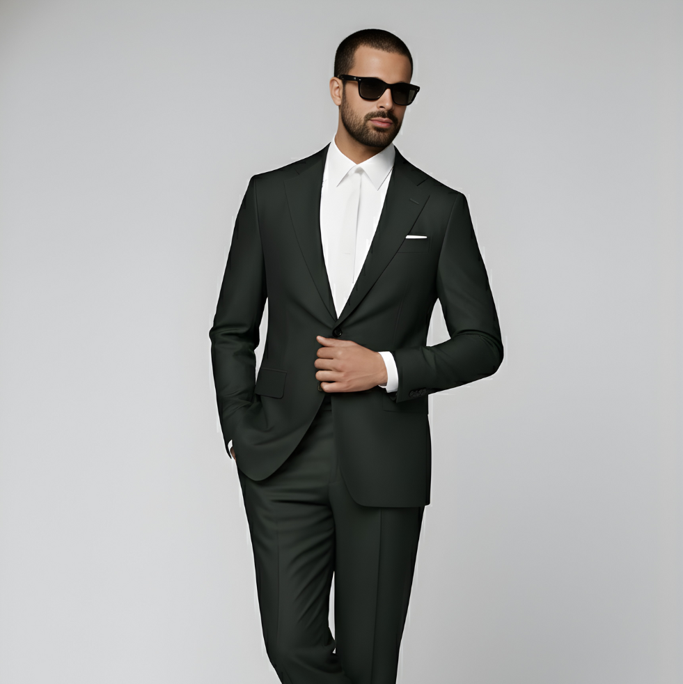 Dark Green Perennial Tailored Fit Havana Suit